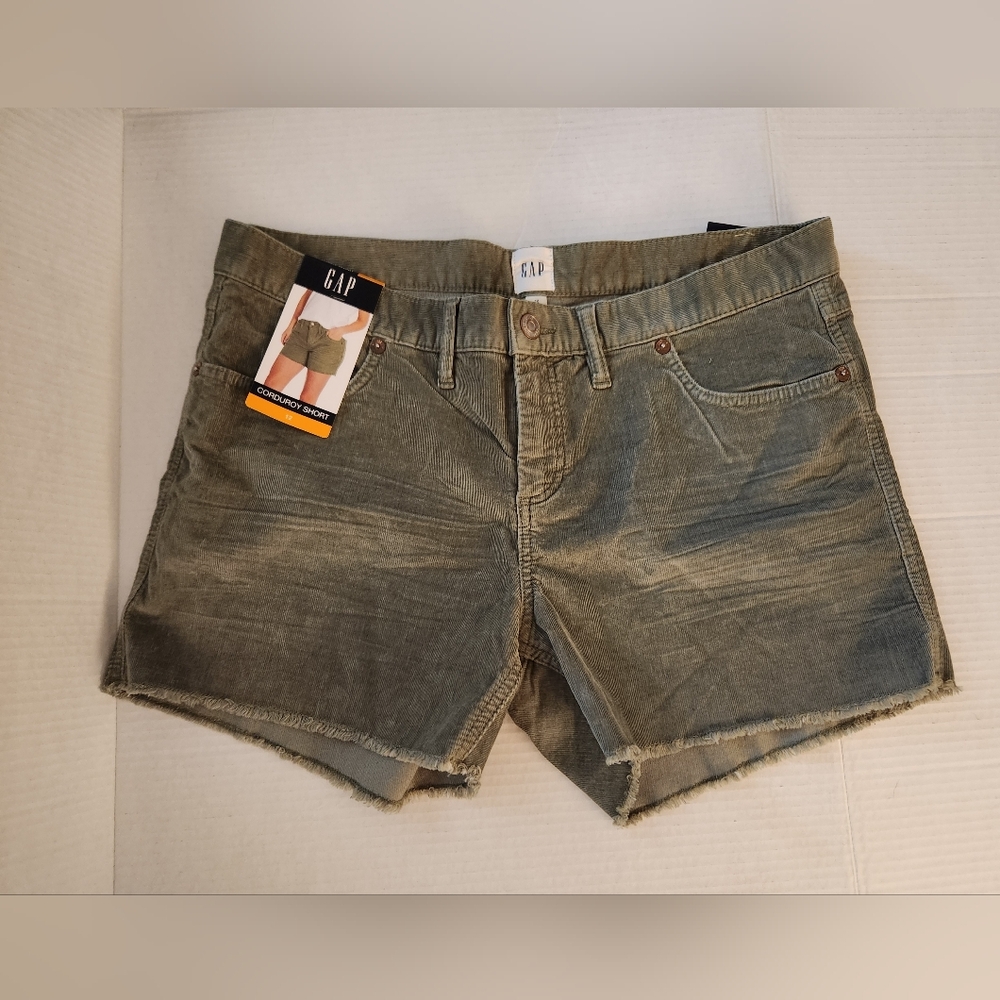 GAP Women's Olive Green Corduroy Shorts